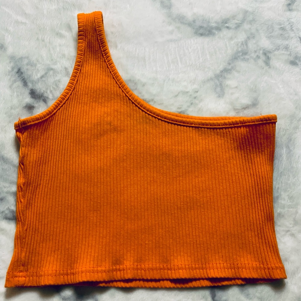 One Shoulder Crop Top